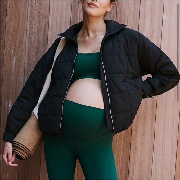 NWT NEW Free People Movement x Hatch Pippa packable puffer jacket in black - Picture 1 of 9